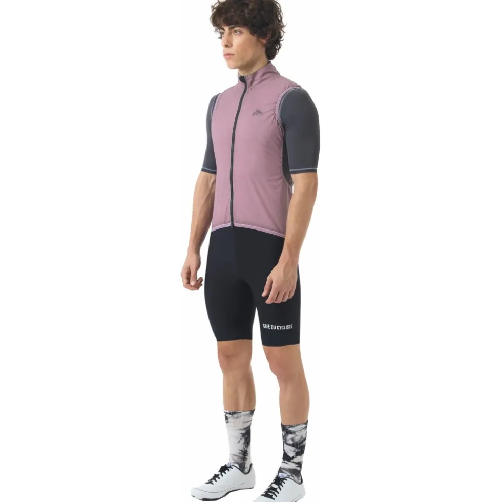Café du Cycliste Edith Vest Heren - cold dye/mineral pink
