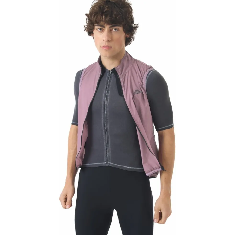 Café du Cycliste Edith Vest Heren - cold dye/mineral pink