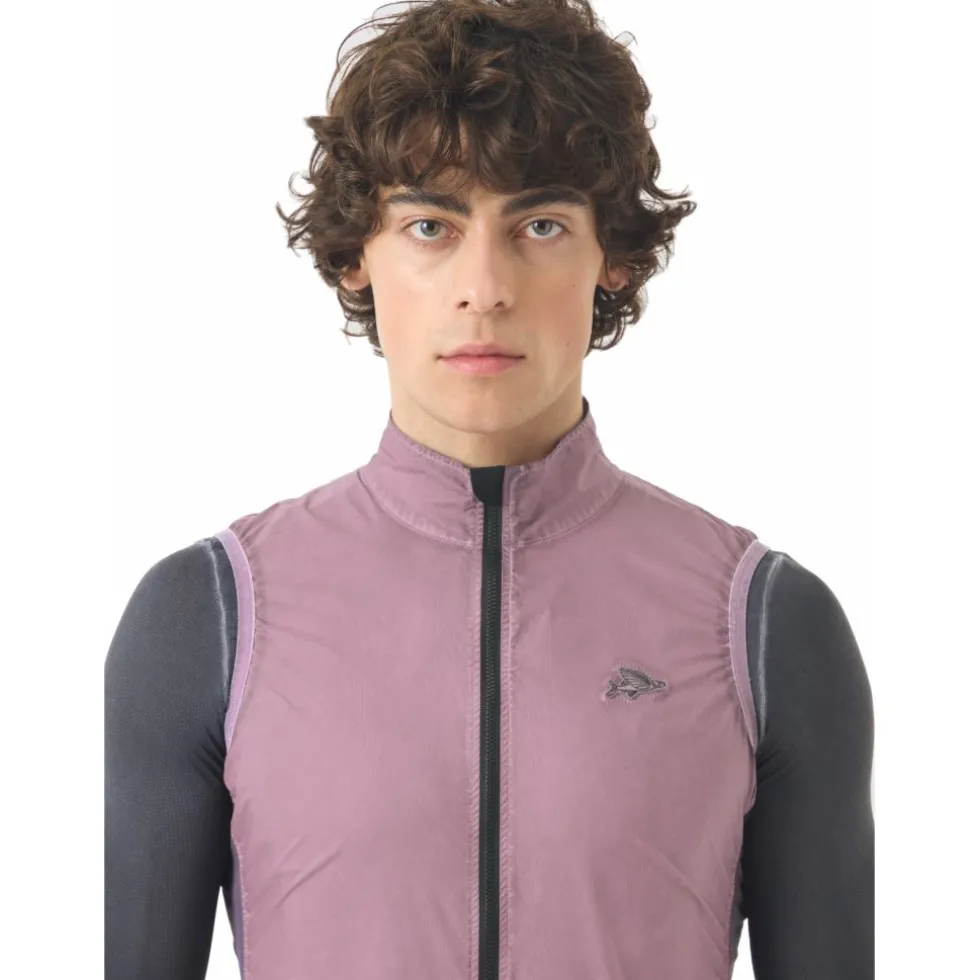 Café du Cycliste Edith Vest Heren - cold dye/mineral pink
