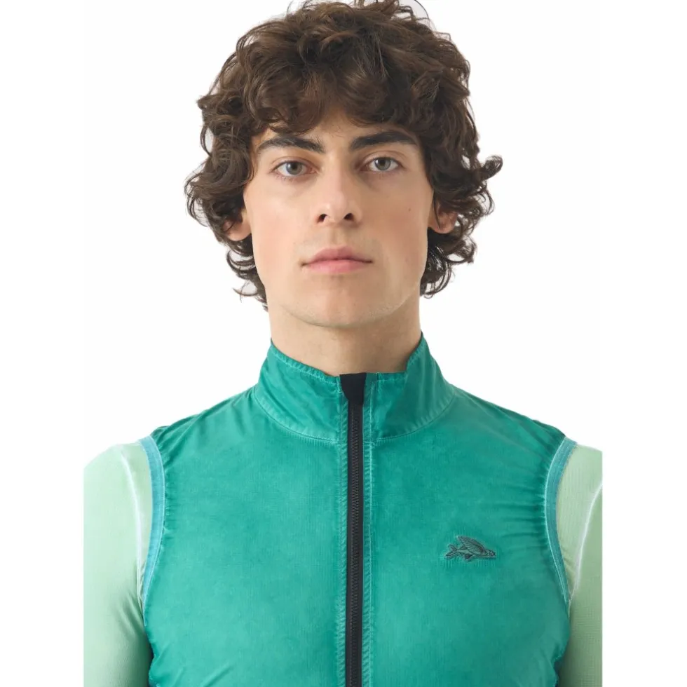 Café du Cycliste Edith Vest Heren - cold dye/dark sea