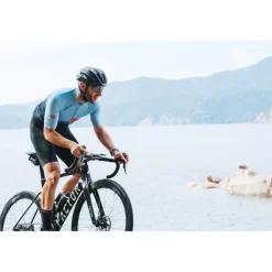 Castelli A Blocco Fietsshirt met Korte Mouwen Heren - ivory/bordeaux-electric lime-sedona sage 365
