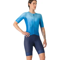 Castelli A/C Fietsshort met Bretels Dames - belgian blue 424
