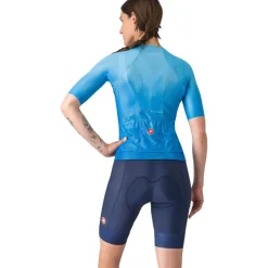 Castelli A/C Fietsshort met Bretels Dames - belgian blue 424