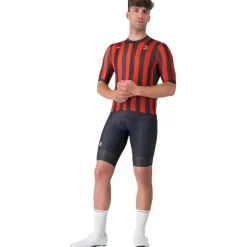 Castelli AC Milan Competizione 3 Fietsshirt met Korte Mouwen Heren - home red/black 001