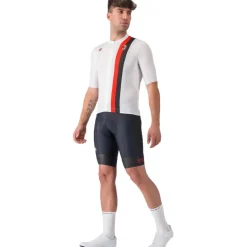 Castelli AC Milan Competizione 3 Fietsshirt met Korte Mouwen Heren - away white 002
