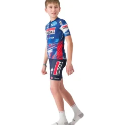 Castelli Aero Fietsshirt met Korte Mouwen Team Soudal Quick-Step Kinder - blue/red 150