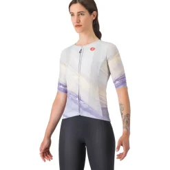 Castelli Aero Pro 8S Fietsshirt met Korte Mouwen Dames - multicolor purple 990