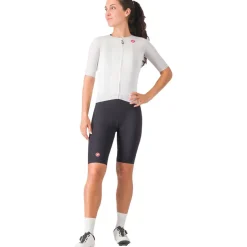 Castelli Aero Pro 8S Fietsshirt met Korte Mouwen Dames - silver grey 870