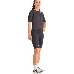 Castelli Aero Pro 8S Fietsshirt met Korte Mouwen Dames - zwart 010
