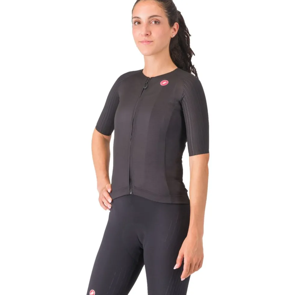 Castelli Aero Pro 8S Fietsshirt met Korte Mouwen Dames - zwart 010