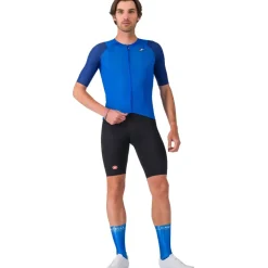 Castelli Aero Race 8S Fietsshirt met Korte Mouwen Heren - azzurro italia 458