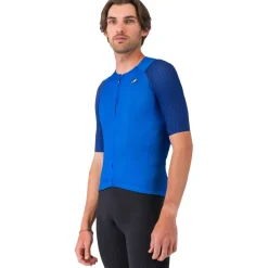 Castelli Aero Race 8S Fietsshirt met Korte Mouwen Heren - azzurro italia 458