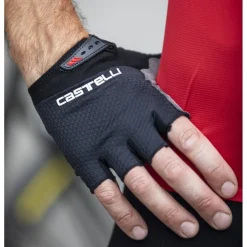 Castelli Entrata V Handschoenen met Korte Vingers - light black 085