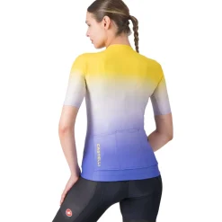 Castelli UPF Damestrui met korte mouwen - mango mojito/ultraviolet 712