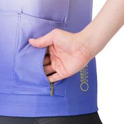 Castelli UPF Damestrui met korte mouwen - mango mojito/ultraviolet 712