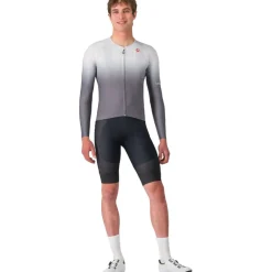 Castelli UPF Fietsshirt met Lange Mouwen Heren - silver grey 870