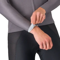 Castelli UPF Fietsshirt met Lange Mouwen Heren - silver grey 870