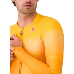 Castelli UPF Fietsshirt met Lange Mouwen Heren - vivid orange 863