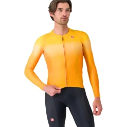 Castelli UPF Fietsshirt met Lange Mouwen Heren - vivid orange 863