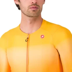 Castelli UPF Fietsshirt met Lange Mouwen Heren - vivid orange 863