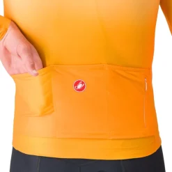 Castelli UPF Fietsshirt met Lange Mouwen Heren - vivid orange 863