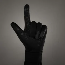 Chiba Polarfleece Fietshandschoenen - zwart