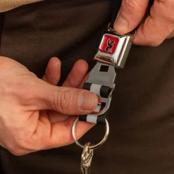 CHROME Mini Buckle Sleutelhanger - Chromium