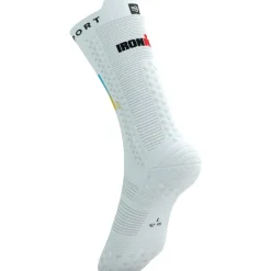 Compressport Pro Racing Bike Compressiesokken v4.0 - Ironman 2025 - white/sunrise - L1