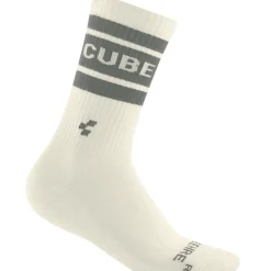 CUBE After Race High Cut Sokken - natural white´n´grey