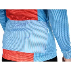 CUBE X Factory Racing Road/XC-Fietshirt met Lange Mouwen Dames - blue´n´orange