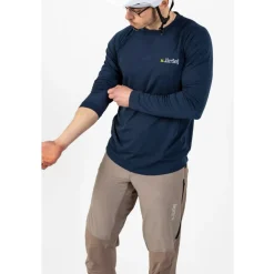 Dirtlej Trailscout Half & Half Long Broek - Loose Cut - dust grey