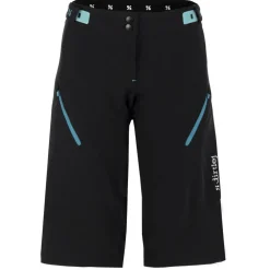 Dirtlej Trailscout MTB-Shorts Dames - zwart/turquoise