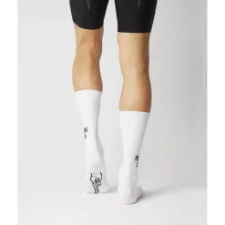 FINGERSCROSSED Aero Iconic Fietssokken - No Pressure Club - Wit