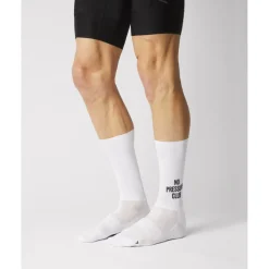 FINGERSCROSSED Aero Iconic Fietssokken - No Pressure Club - Wit