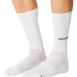FINGERSCROSSED Aero Logo Fietssokken - Horizontaal - Wit
