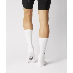 FINGERSCROSSED Classic Iconic Fietssokken - Thank You Cycling - Wit