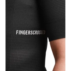 FINGERSCROSSED Road Super Light Fietsshirt met Korte Mouwen Dames - Zwart