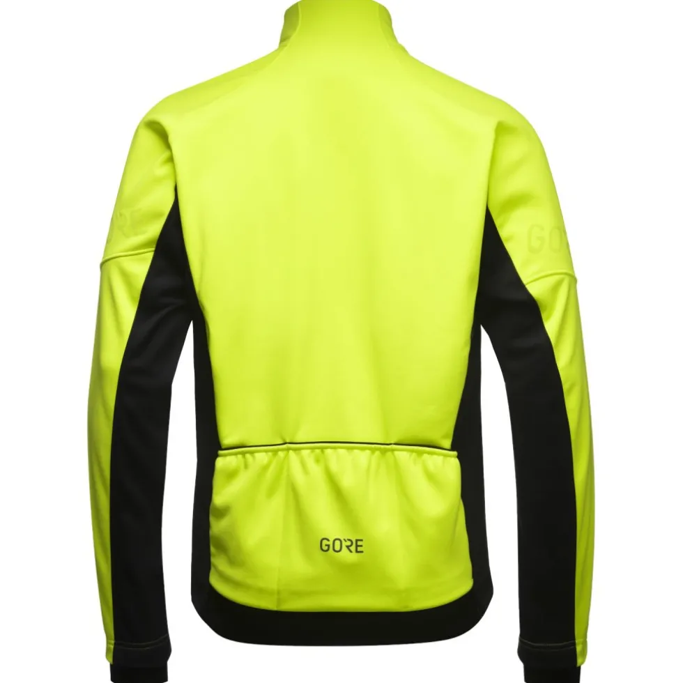 GOREWEAR C3 GORE-TEX INFINIUM Thermo Jas Heren - neon yellow/zwart 0800