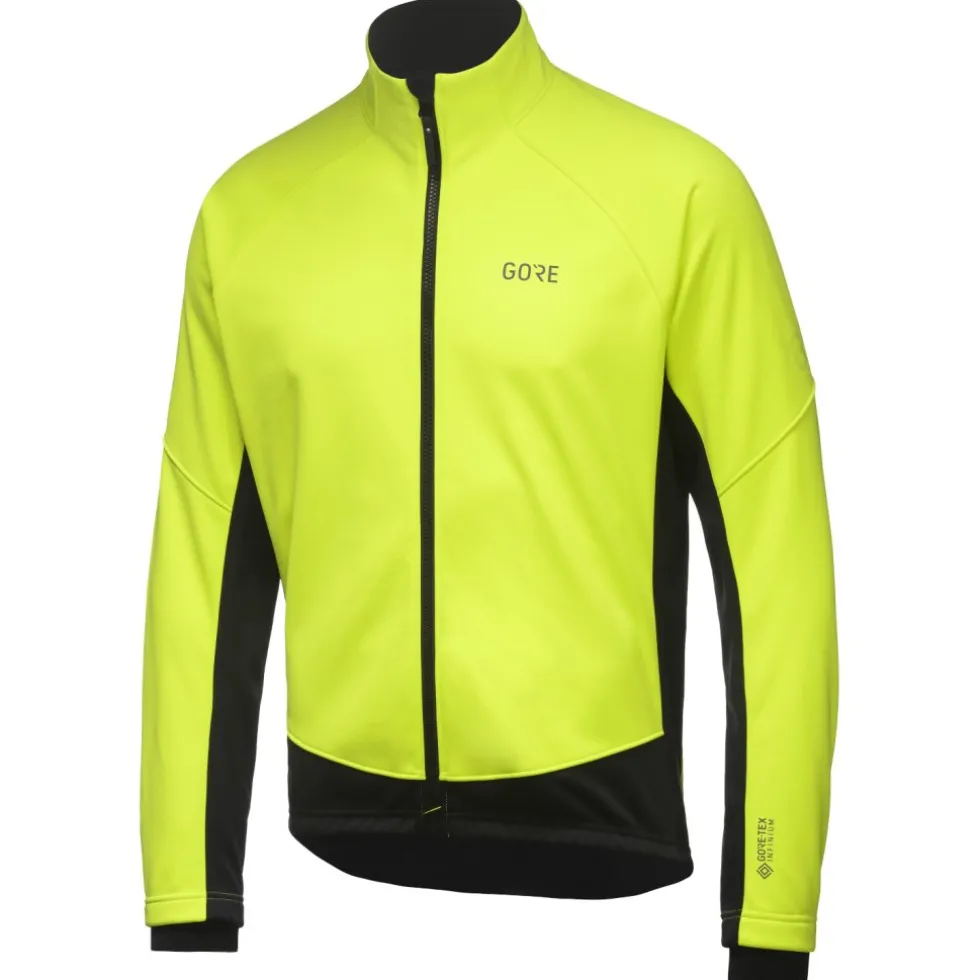 GOREWEAR C3 GORE-TEX INFINIUM Thermo Jas Heren - neon yellow/zwart 0800