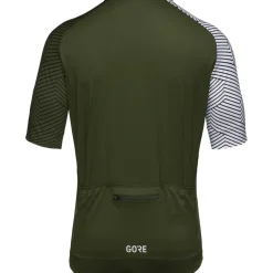 GOREWEAR C5 Shirt met Korte Mouwen Heren - utility green/white BH01