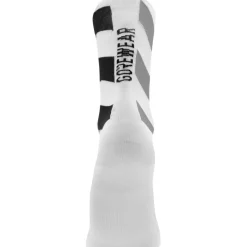 GOREWEAR Essential Signal Sokken Middellang - white/lab grey 01BF
