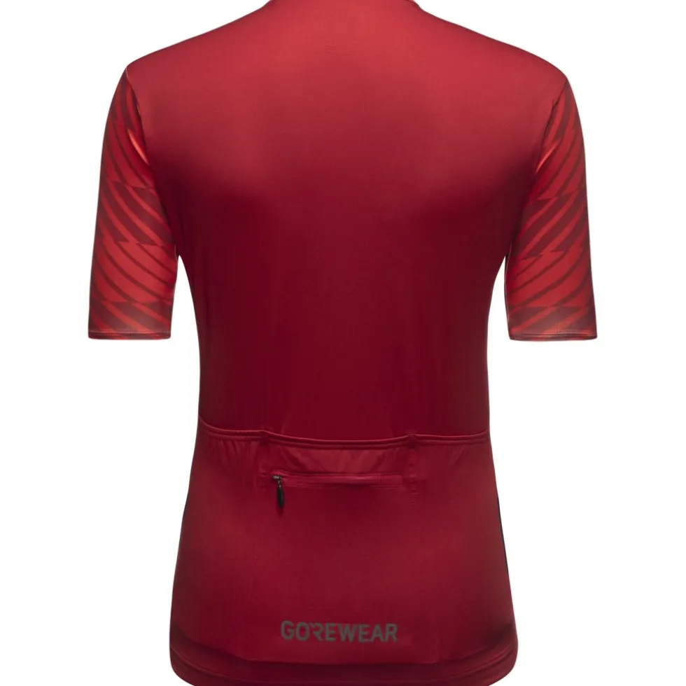 GOREWEAR Swiftride Optical Fietsshirt met Korte Mouwen Dames - utility red/lab red DADC