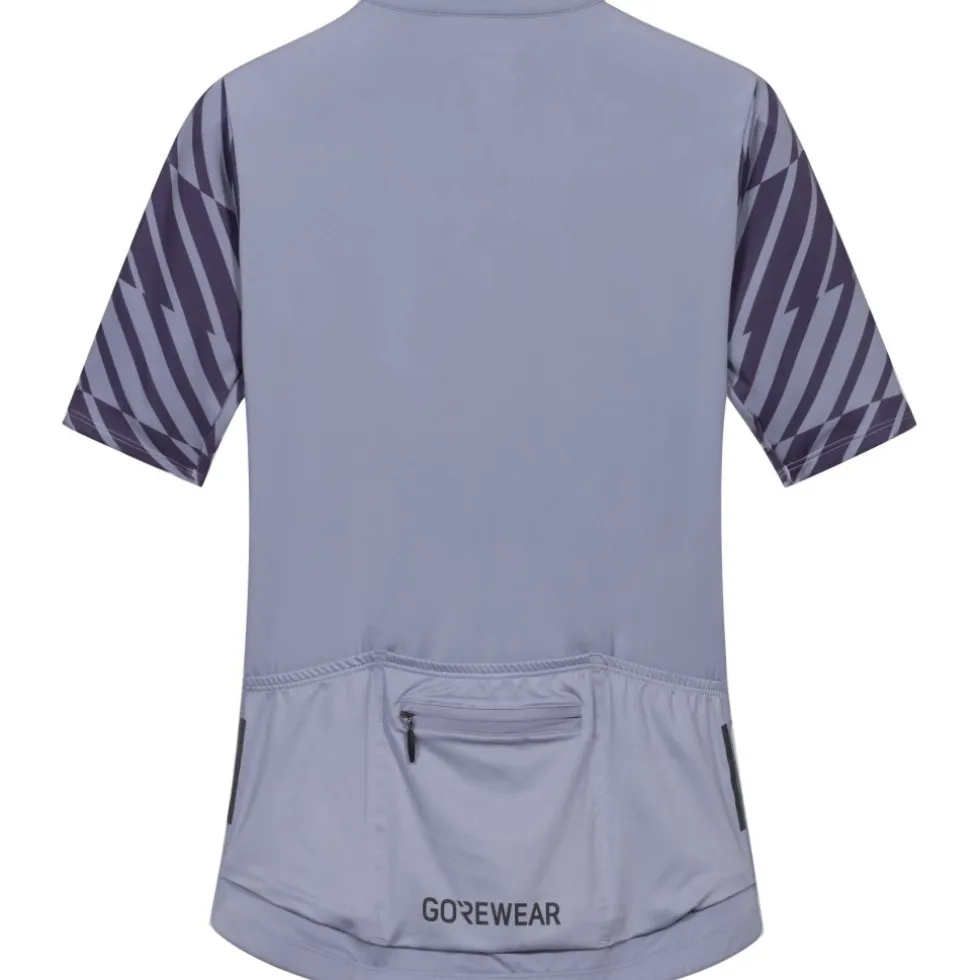 GOREWEAR Swiftride Optical Damesfietsshirt met korte mouwen - amethyst grey / purple indigo DFDE