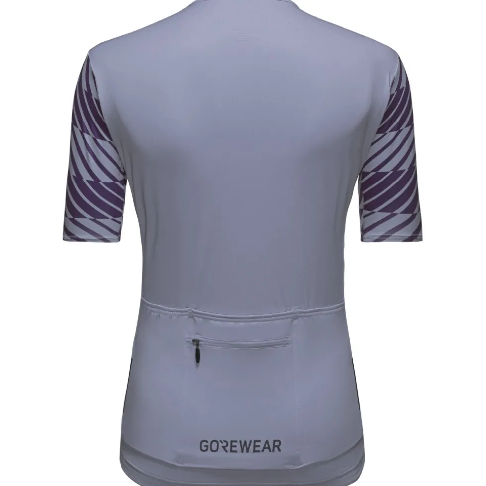 GOREWEAR Swiftride Optical Damesfietsshirt met korte mouwen - amethyst grey / purple indigo DFDE