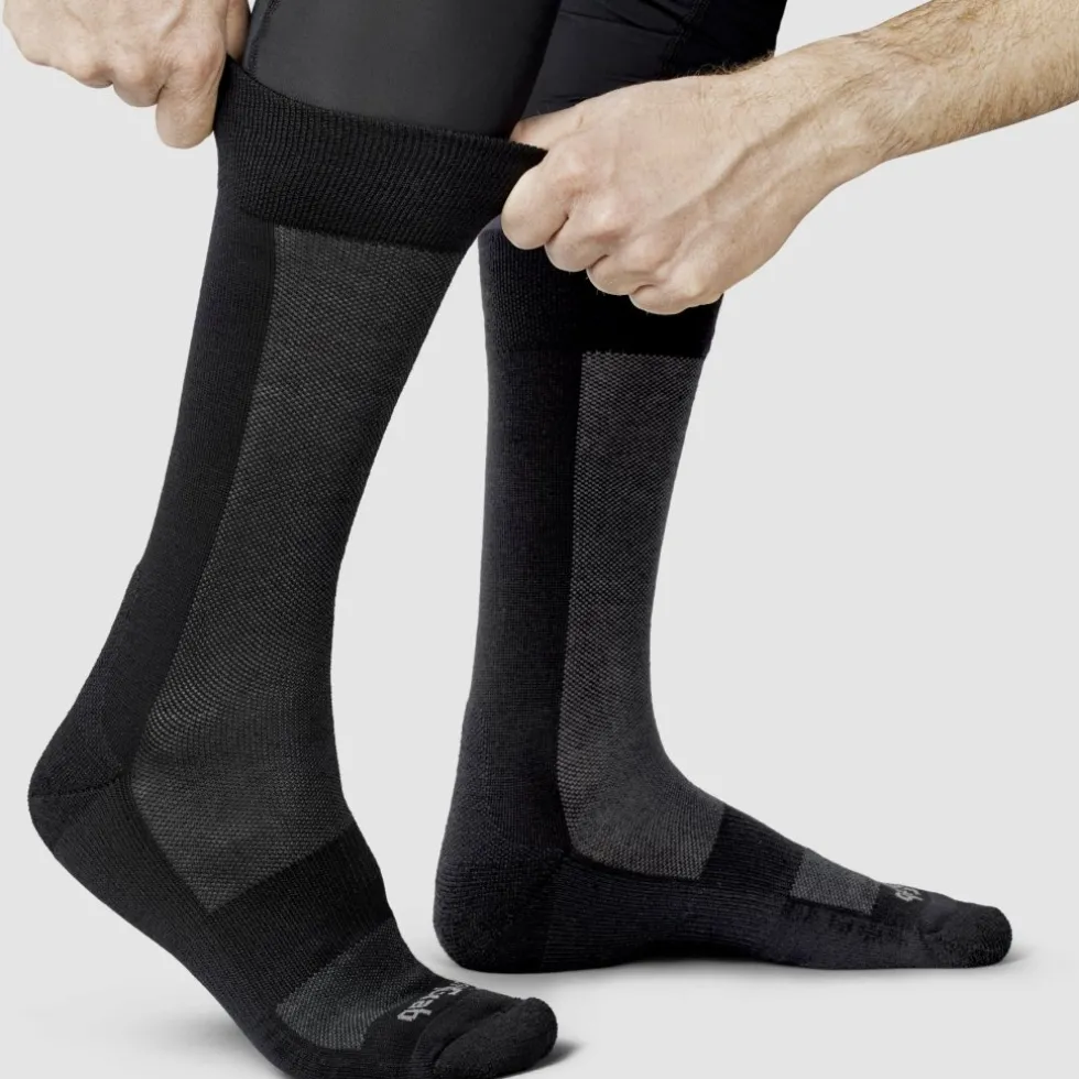 GripGrab Alpine Merino High Cut Sokken - Zwart