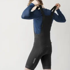GripGrab AquaRepel Waterafstotende Fietsshort met Bretels Heren - Zwart