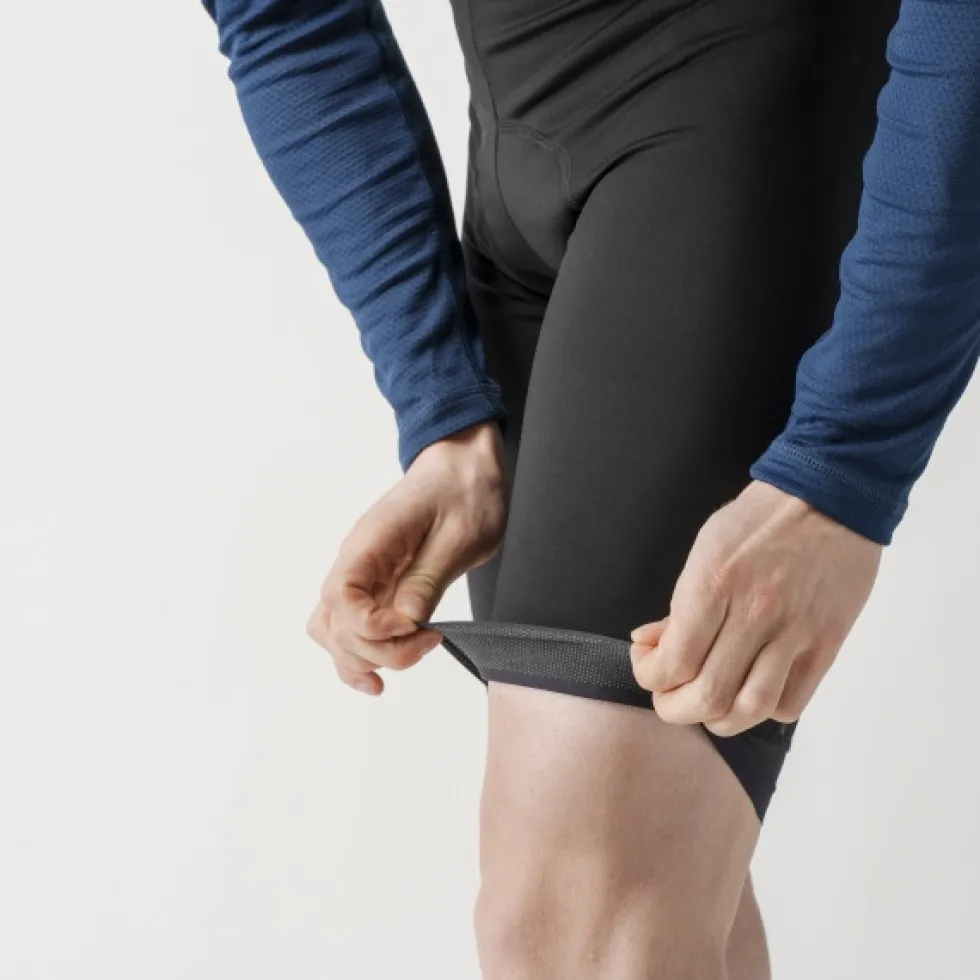 GripGrab AquaRepel Waterafstotende Fietsshort met Bretels Heren - Zwart
