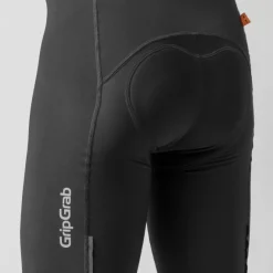 GripGrab AquaRepel Waterafstotende Fietsshort met Bretels Heren - Zwart
