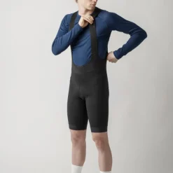 GripGrab AquaRepel Waterafstotende Fietsshort met Bretels Heren - Zwart