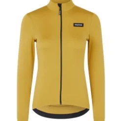 GripGrab EXPLR Merinotech Thermo Fietsshirt met Lange Mouwen Dames - Mustard Yellow